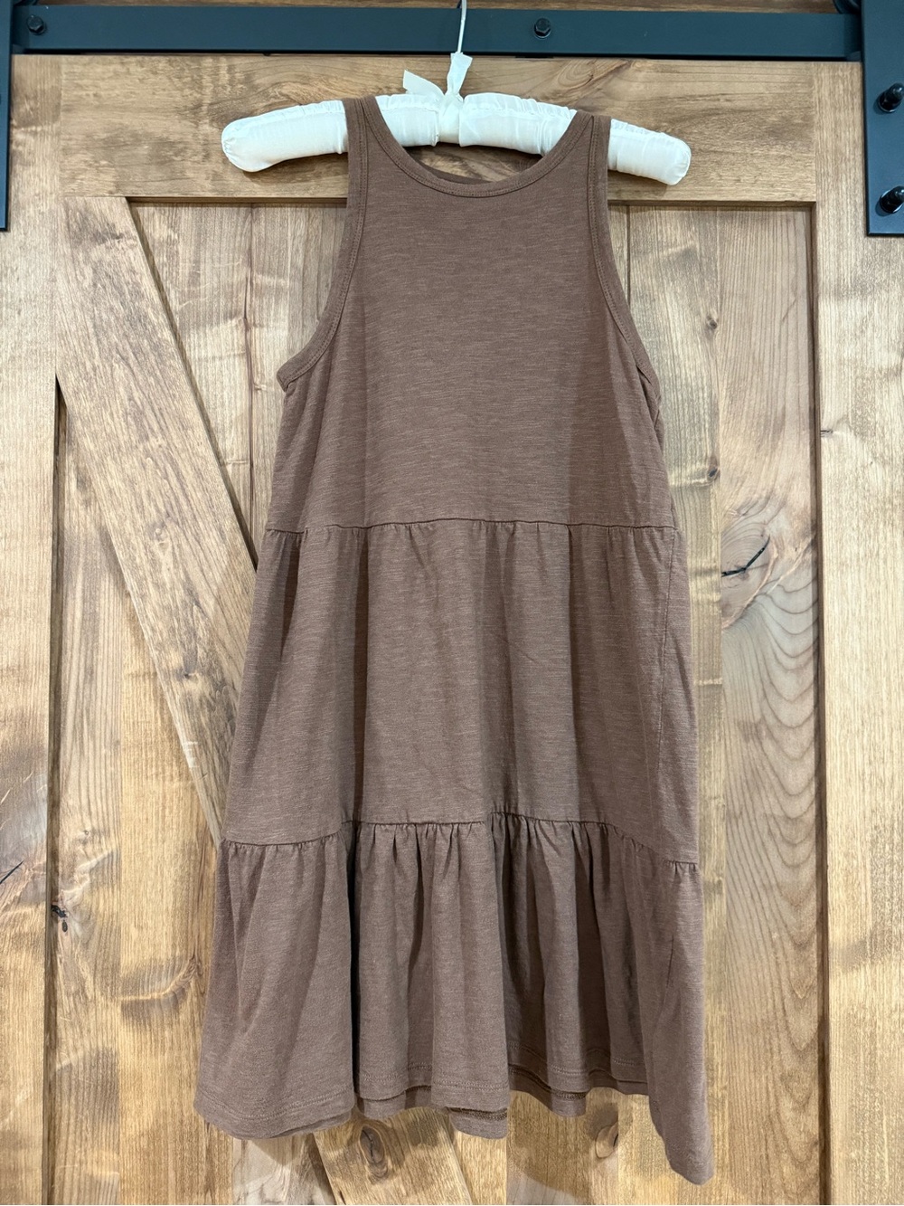 GAP Brown Sleeveless Tiered Mini Dress